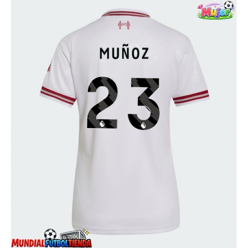 Camiseta Liverpool Victor Munoz #23 Segunda Equipación Replica 2026-27 para mujer mangas cortas